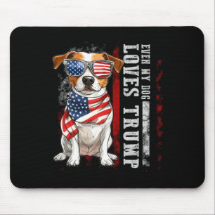 Jack Russell Terrier Zelfs Mijn Hond Loves Trump F Muismat