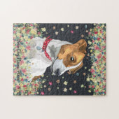 Jack Russell Terrier zwart Legpuzzel (Horizontaal)
