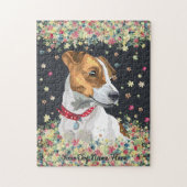 Jack Russell Terrier zwart Legpuzzel (Verticaal)