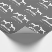 Jack Russell Terriers Bruiloft Paar Met Tekst Cadeaupapier (Hoek)