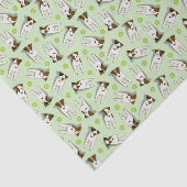 Jack Russell Terriers hondenpatroonmunt Tissuepapier (Detail)