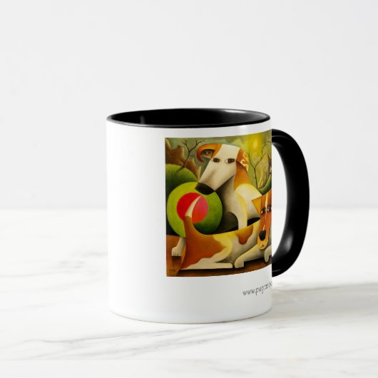 Jack Russell Terriers Mok (Voorkant rechts)