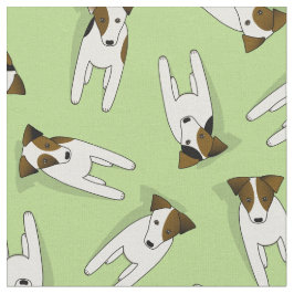 Jack Russell Terriers patroonmunt of ELKE kleur Stof