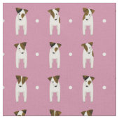 Jack Russell Terriers pin dot dusty roos elke kleu Stof (Close Up)