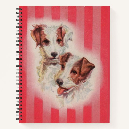 Jack Russell terriers print Notitieboek (Voorkant)