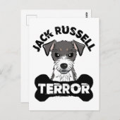Jack Russell Terror Funny Parsons Terrier Dog Briefkaart (Voorkant / Achterkant)