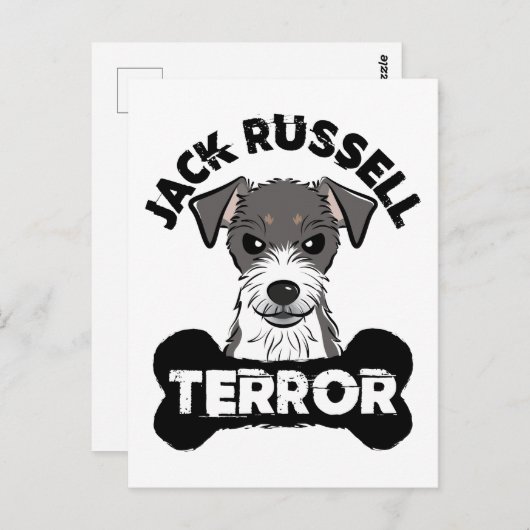 Jack Russell Terror Funny Parsons Terrier Dog Briefkaart (Voorkant / Achterkant)