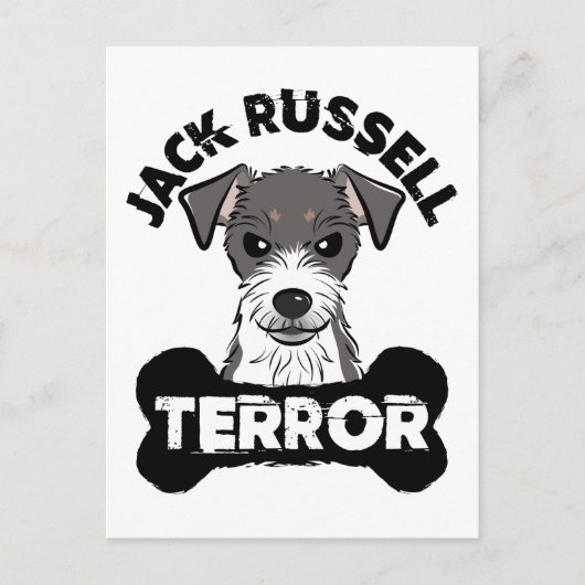 Jack Russell Terror Funny Parsons Terrier Dog Briefkaart (Voorkant)