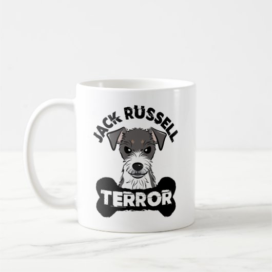 Jack Russell Terror Funny Parsons Terrier Dog Koffiemok (Links)