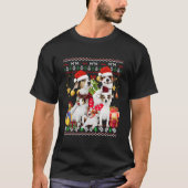 Jack Russell Ugly Santa T-shirt (Voorkant)