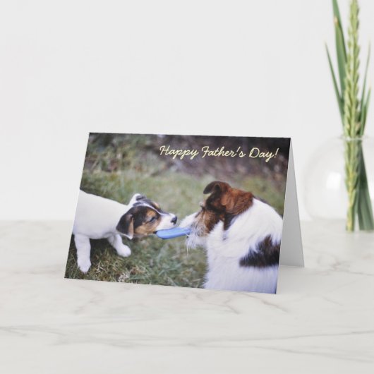 Jack Russell Vaderdag card Kaart (Voorkant)