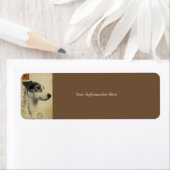 Jack Russell Vintage Ansichtkaart Etiket (Insitu)