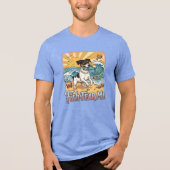 jack russell vishirt Tri-Blend shirt (Voorkant)