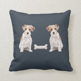 Jack Russell Vs Jack Russell (Wire Haire) Kussen