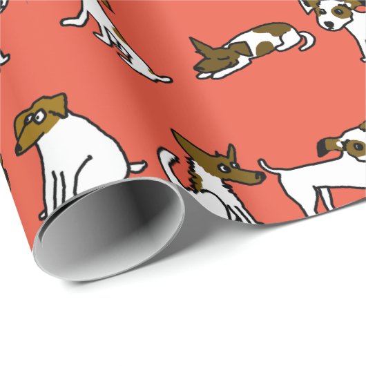 Jack Russell Wrapping Paper Cadeaupapier (Rol Hoek)