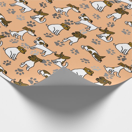 Jack Russell Wrapping Paper Cadeaupapier (Hoek)