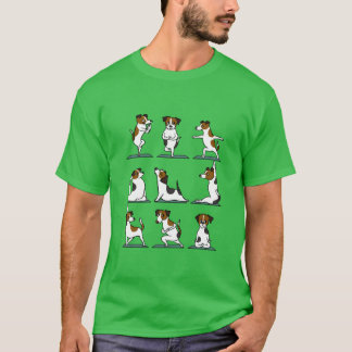 Jack Russellerriër Yoga jongen T-shirt
