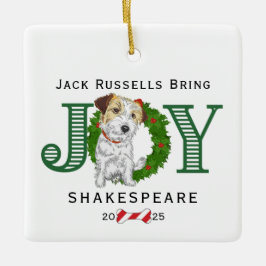 Jack Russells Bring Joy Keramisch Ornament