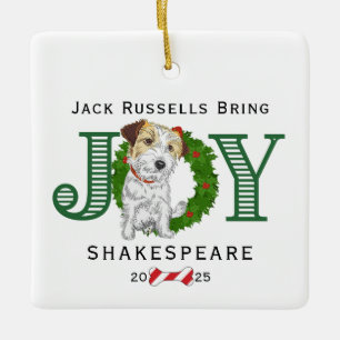 Jack Russells Bring Joy Keramisch Ornament