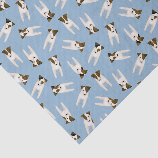 Jack Russells dogs pattern Tissuepapier (Detail)