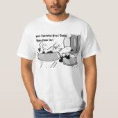 Jack Russells Slaap niet T-shirt (Voorkant)