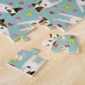 Jack Russells tennisballen harten schattig hondpat Legpuzzel (Zijkant)