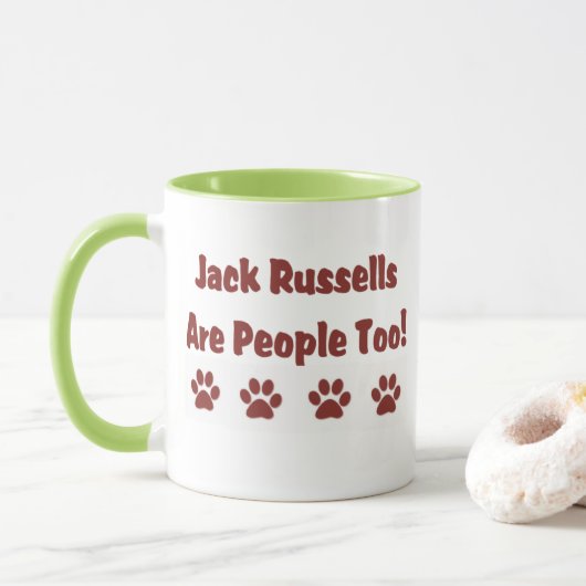 Jack Russells zijn mensen te Mok (Met donut)