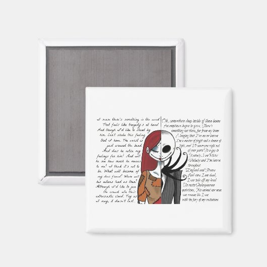 Jack & Sally Quote Magneet (Voorkant / Achterkant)