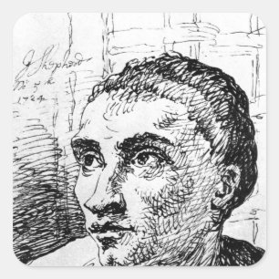 Jack Sheppard, 1724 Vierkante Sticker