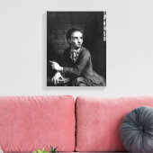 Jack Sheppard, gegraveerd door George White, 1728 Canvas Afdruk (Insitu (Woonkamer))