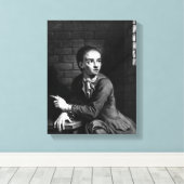 Jack Sheppard, gegraveerd door George White, 1728 Canvas Afdruk (Insitu (Houten vloer))