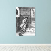 Jack Shepperd in Newgate Prison, 1724 Canvas Afdruk (Insitu (Houten vloer))