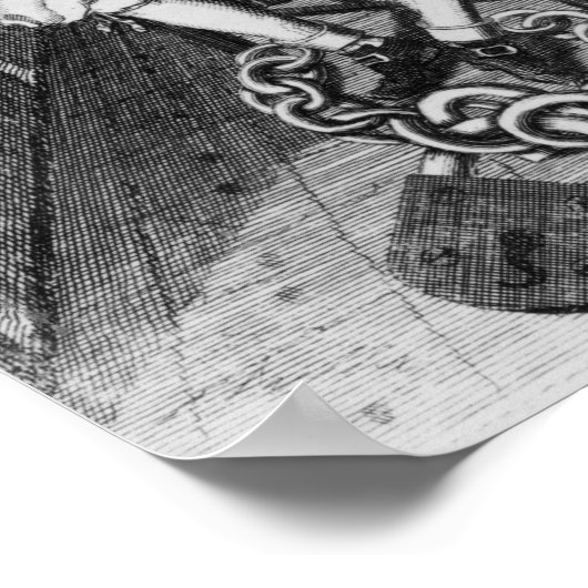 Jack Shepperd in Newgate Prison, 1724 Poster (Hoek)