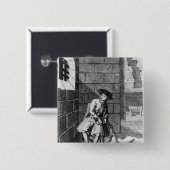 Jack Shepperd in Newgate Prison, 1724 Vierkante Button 5,1 Cm (Voorkant /achterkant)
