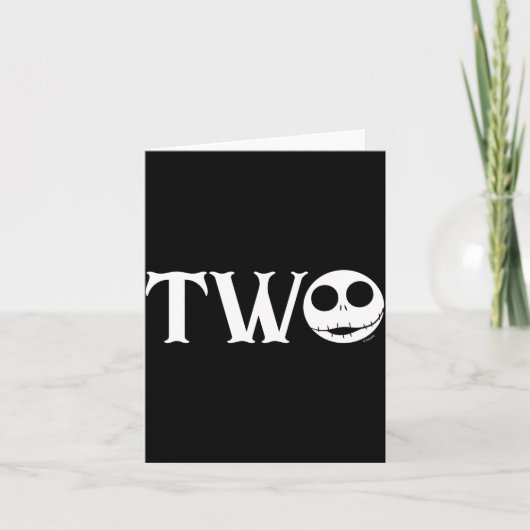 Jack Skellington First Birthday Two Baby  Kaart (Voorkant)