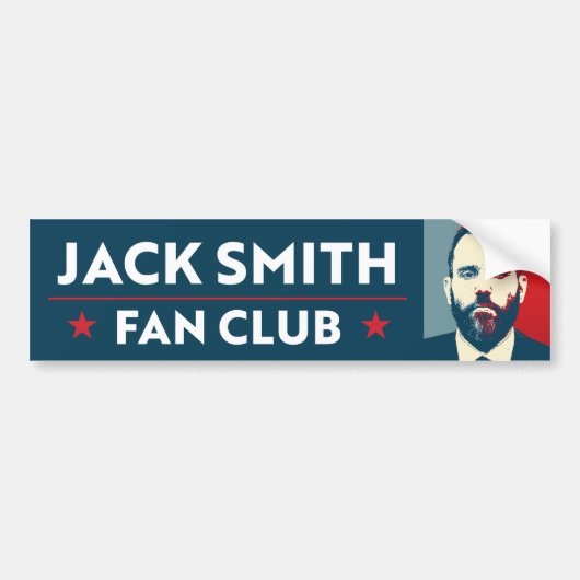 Jack Smith Fan Club Bumpersticker (Voorkant)