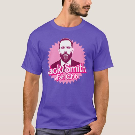 Jack Smith Fan Club in Roze T-shirt (Voorkant)