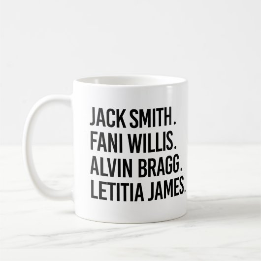 Jack Smith Fani Willis Alvin Bragg Letitia James Koffiemok (Links)