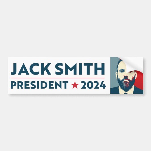 Jack Smith voor President 2024 Bumpersticker (Voorkant)