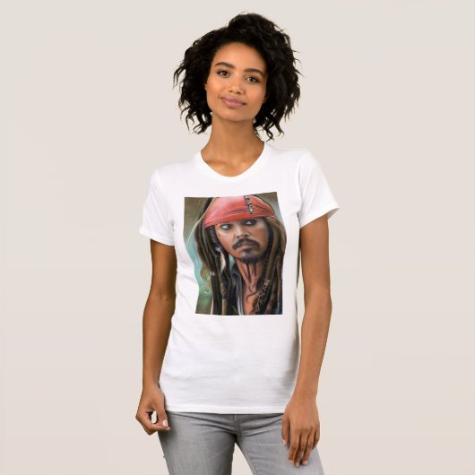 jack sparrow Designe Decreet by Hand T-shirt (Voorkant volledig)