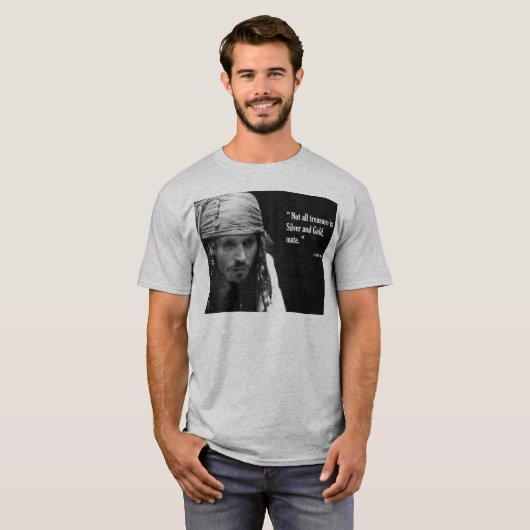 Jack Sparrow Valentijns Quote T-shirt (Voorkant volledig)