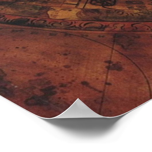 Jack Sparrows Map Sao Feng Replica Map Poster (Hoek)