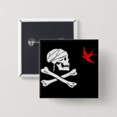 Jack Sparrow's Pirate Flag Button (Voorkant /achterkant)