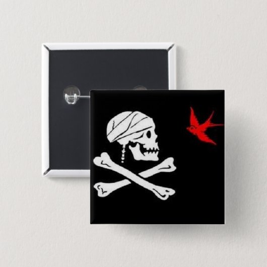 Jack Sparrow's Pirate Flag Button (Voorkant /achterkant)