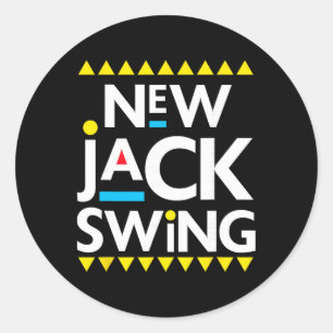 Jack Swing jaren 90 R&b Hip Hop Ronde Sticker