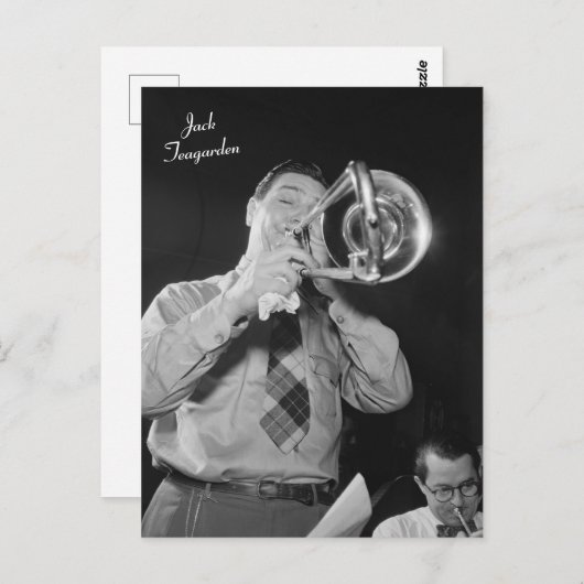 Jack Teagarden Briefkaart (Voorkant / Achterkant)