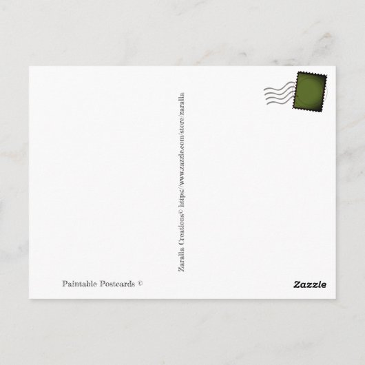 Jack & the Beanstalk Fairytales Paintable© Briefkaart (Achterkant)