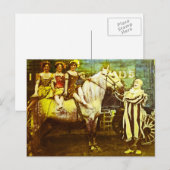 Jack the Clown and the Three Queens  Circus Briefkaart (Voorkant / Achterkant)
