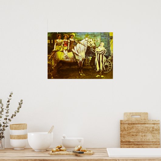 Jack the Clown and the Three Queens Circus Poster (Keuken)