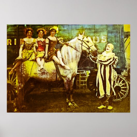 Jack the Clown and the Three Queens  Circus Poster (Voorkant)